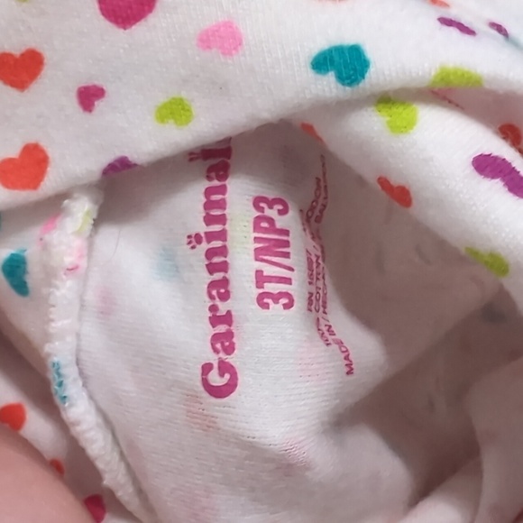 Girl's 3T Valentines Heart Outfit Turtleneck Long Sleeve Skinny Jeans Set - Picture 2 of 6